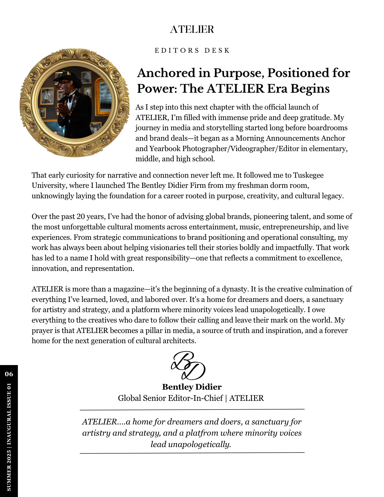 Anchored in Purpose, Positioned for Power: The ATELIER Era Begins